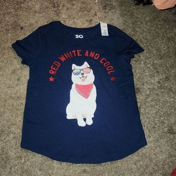 Girls' SO Favorite Core Graphic Tee Size M - Picture 2 of 4